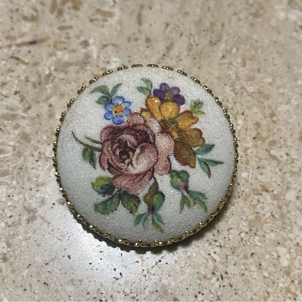Vintage West Germany Floral Brooch